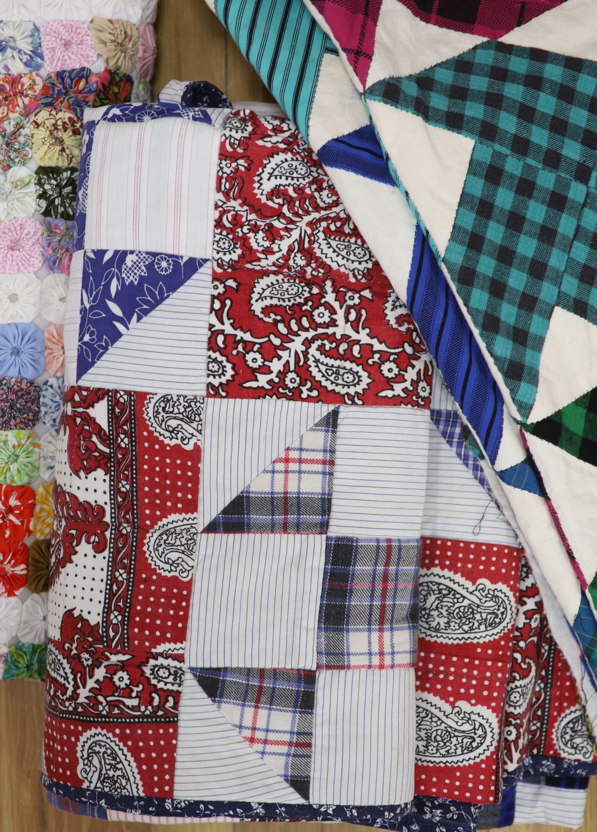 Four modern quilts